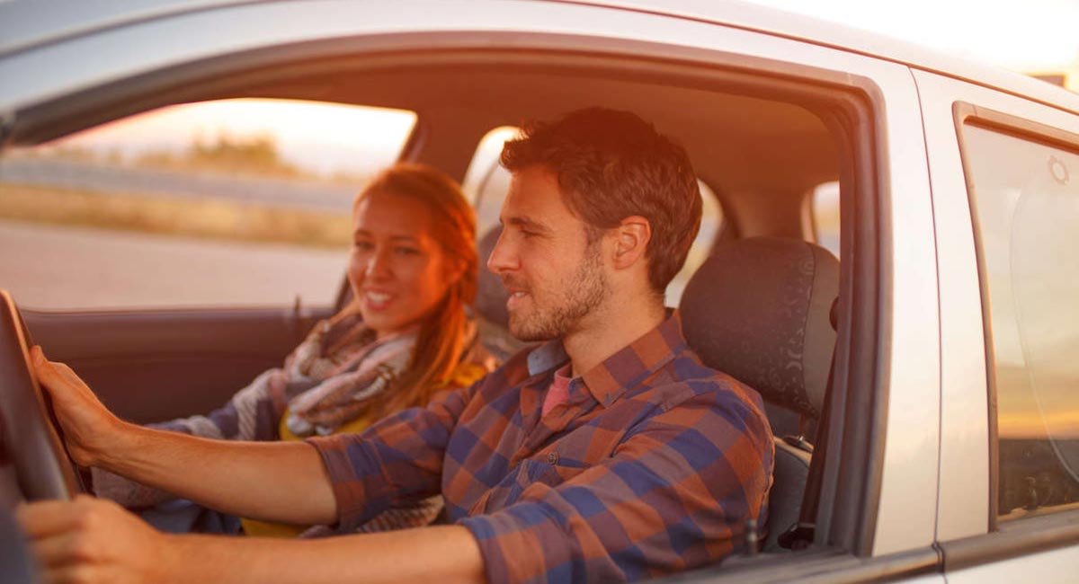 Couple in car