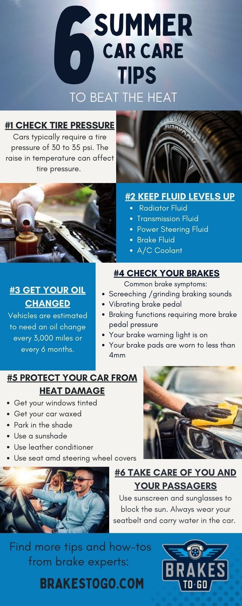 summer car care infographic